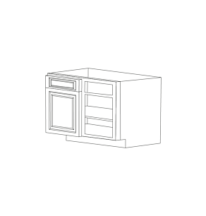 Driftwood Grey 39" Blind Corner Base Cabinet - RTA