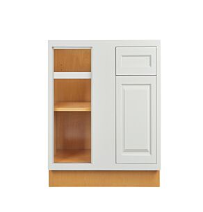 Vintage White Inset 36" Blind Corner Base Cabinet - RTA
