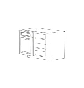 Orlando Ginger Square 36" Blind Base Corner Cabinet - RTA