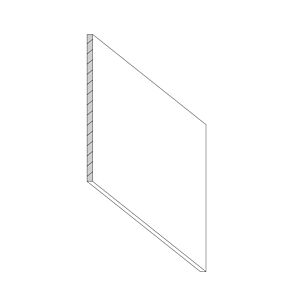 Chest Brown Flat Panel Base/Dishwasher End Panel