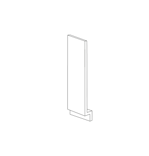 Lexington Grey Shaker BASE FILLER 3"Wx34-1-2"Hx3-4"D Wood