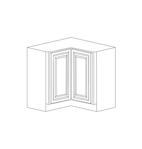 Romona Modern Gray 33" Lazy Susan Corner Base Cabinet - RTA