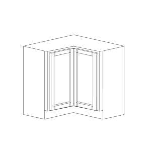 Lexington Espresso Shaker 33" Lazy Susan Cabinet - Assembled