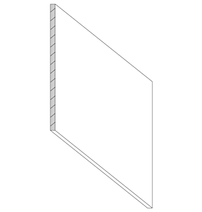 Ash Taupe 34.5" Base Finish Skin Panel RTA Kitchen Cabinets