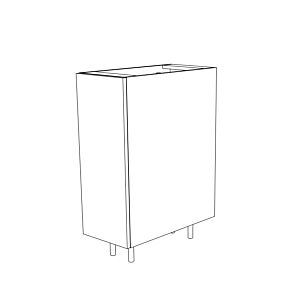Matte Black 12" Base Spice Rack Pull Out Cabinet - Assembled