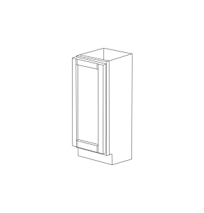 Aspen White Shaker 6" Spice Rack Cabinet - RTA