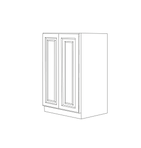 Malibu Dove White 24x54 Utility Cabinet Bottom Part - Pre-Assembled