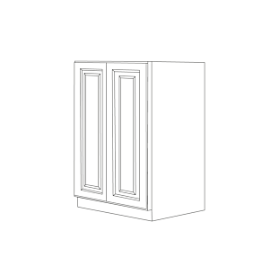 Malibu Dove White 30x54 Utility Cabinet Bottom Part - RTA