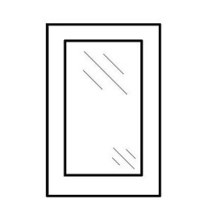 Clear Glass for 18x30 Door RTA Kitchen Cabinets
