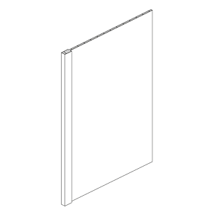 Traditional Cherry Arch 3" Dish Washer End Panel