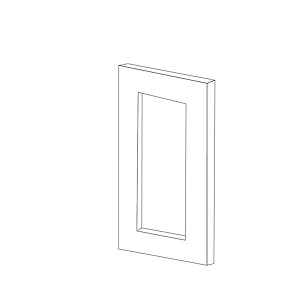 Malibu White Shaker Decorative Door 12x36