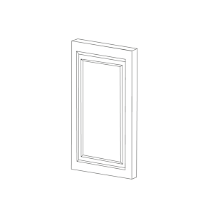 Malibu Dove White Decorative Door 12x36