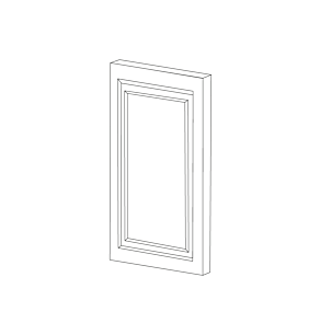 Romona Modern Gray 30" High Wall Fake Door