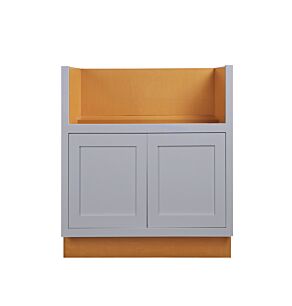 Dark Blue Inset Shaker 33" Farmhouse Sink Base Cabinet - Assembled