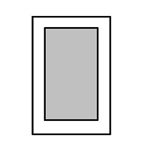Frosted Glass for 36x30 Door RTA Kitchen Cabinets