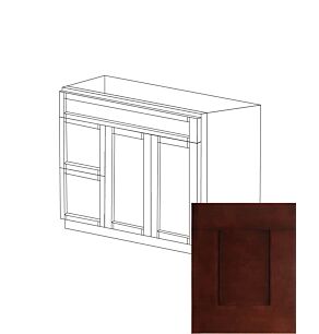 Ontario Beech Espresso 36" Vanity Cabinet with Drawers on Left - RTA