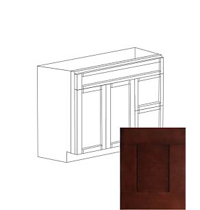 Ontario Beech Espresso 36" Vanity Cabinet with Drawers on Right - RTA