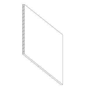 Jersey White Shaker 26x35 Island End Panel