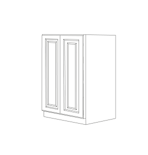 Anaheim Grey 30x54 Utility Cabinet Bottom Part - Assembled