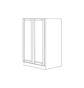 Ashton Grey Shaker 30x54 Utility Cabinet Bottom Part - RTA