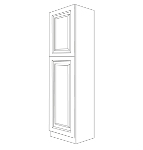 Traditional Cherry Arch 18x84 Pantry Cabinet - RTA