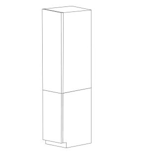 Flat Panel 18x90 Pantry Cabinet with 2 Doors - Assembled