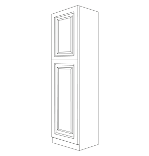 Traditional Cherry Arch 18x96 Pantry Cabinet - RTA