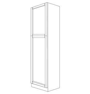 Lexington Espresso Shaker 18x96 Pantry Cabinet - Assembled