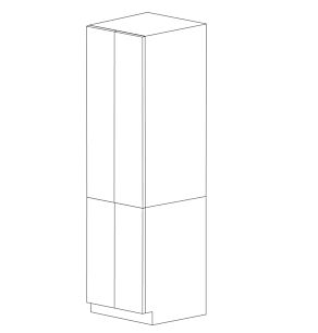 Flat Panel 24x90 Pantry Cabinet with 4 Doors - Assembled