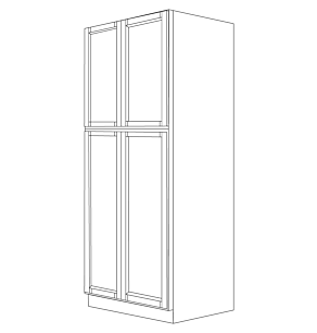 Lexington Espresso Shaker 30x90 Pantry Cabinet - Assembled