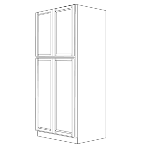 Aspen White Shaker 30x96 Pantry Cabinet - RTA