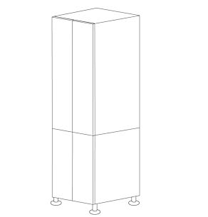Lacquer White 30x96 Pantry Cabinet - Assembled