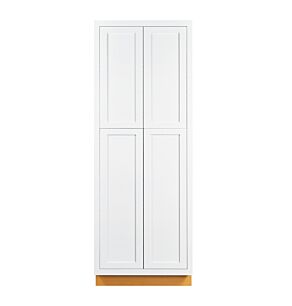 Snow White Inset Shaker 36x93 Utility Cabinet - RTA