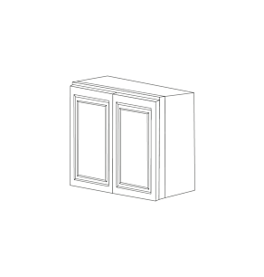 Anaheim Grey 24x36 Pantry/Oven Cabinet Top Part - Assembled