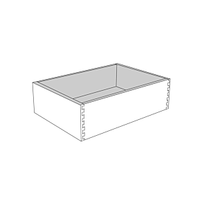 Irvine White Shaker 18" Roll Out Tray with Dovetail Drawer Box - RTA