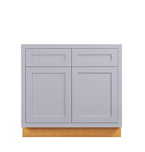 Dark Blue Inset Shaker 42" Sink Base Cabinet - Assembled