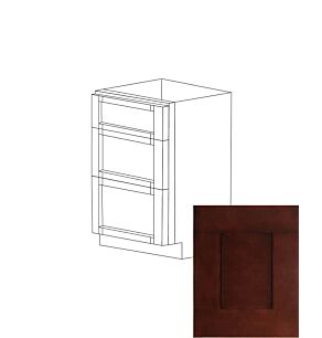 Ontario Beech Espresso 12" Three Drawer Vanity Cabinet - RTA