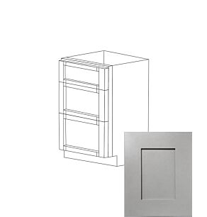 Fresno Grey Shaker 18" Three Drawer Vanity Cabinet - RTA