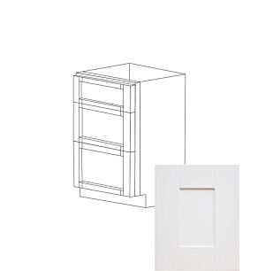 Irvine White Shaker 21" Three Drawer Vanity Cabinet - RTA