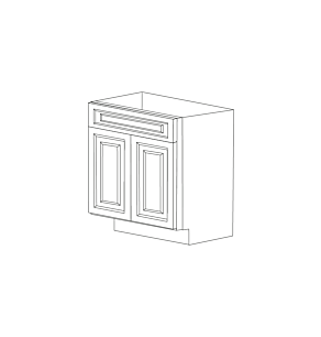 Malibu Dove White 30" Vanity Cabinet - Pre-Assembled