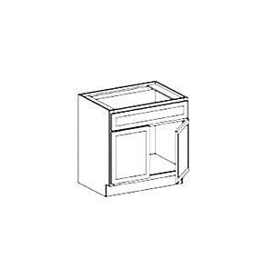 Irvine White Shaker 24" Vanity Cabinet - Assembled