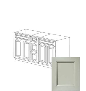 Romona Modern Gray 60" Vanity Cabinet Double Sink Combination - Assembled