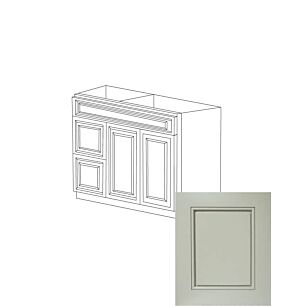 Romona Modern Gray 36" Vanity Cabinet with Drawers on Left - RTA