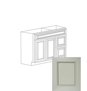 Romona Modern Gray 42" Vanity Cabinet with Drawers on Right - Assembled