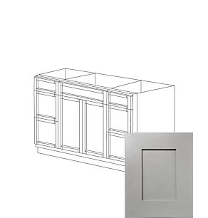Fresno Grey Shaker 60" Vanity Cabinet with Drawers - RTA