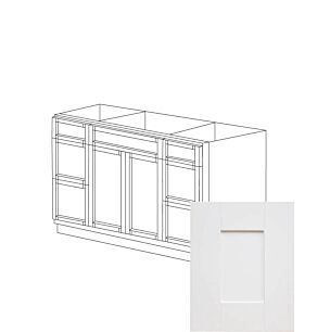 Irvine White Shaker 60" Vanity Cabinet with Drawers - RTA