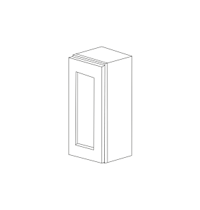 Malibu White Shaker 9x30 Wall Cabinet - RTA