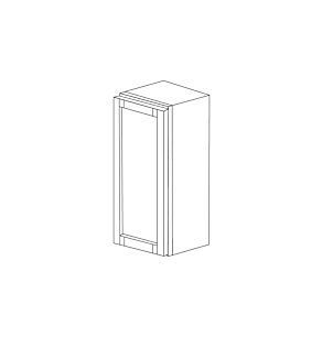 Aspen White Shaker 9x30 Wall Cabinet - Assembled