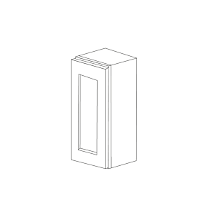 Malibu White Shaker 9x36 Wall Cabinet - Assembled