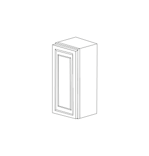 Romona Modern Gray 9x42 Wall Cabinet - Assembled